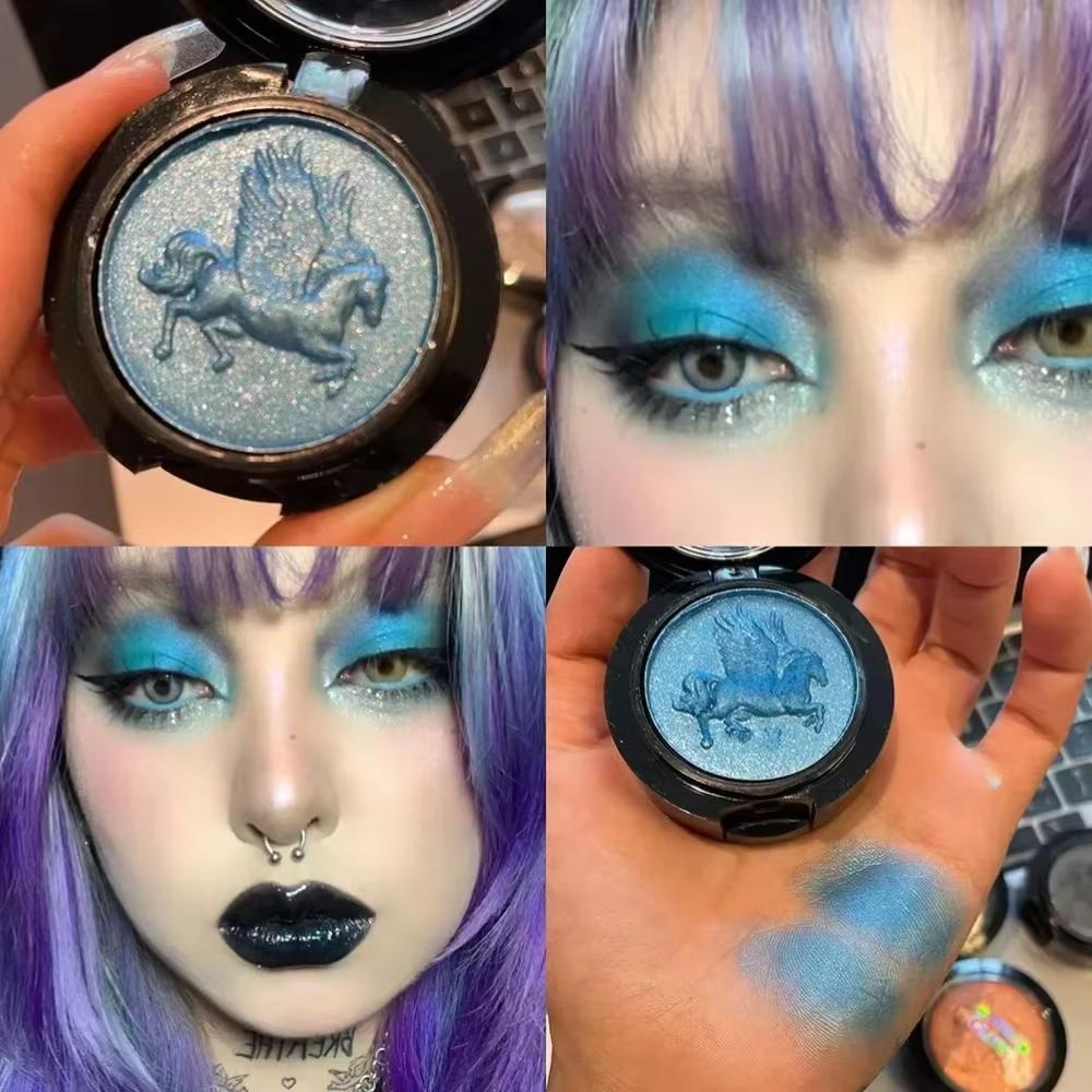 Блестящие тени для век, перламутровый хайлайтер, пудра для макияжа, палитра теней для век с бриллиантами, яркая блестящая косметика для макияжа глаз