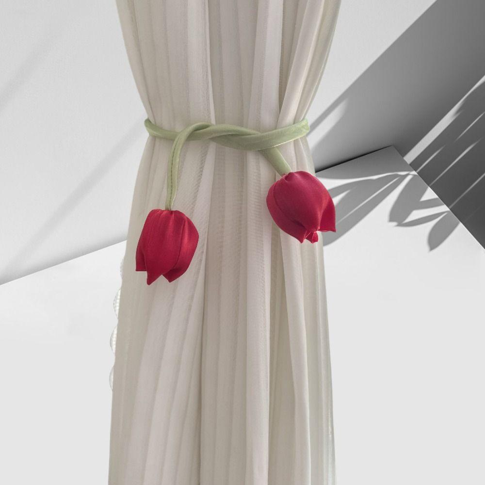 5Pcs Sweet Curtain Tieback Ornaments Curtains Tie Rope Elegant Hair Cord Accessories Cake