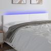 VidaXL LED Headboard Bedroom Furniture Double Bed Accessory Head of Bed Frame Interior White 3121441