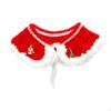Christmas Cat Bandana Collars Cute Cape Handmade Knitted Pet Scarf for