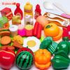 Kids' Pretend Play Kitchen Set: Cookware & Cutting Toys for Boys & Girls