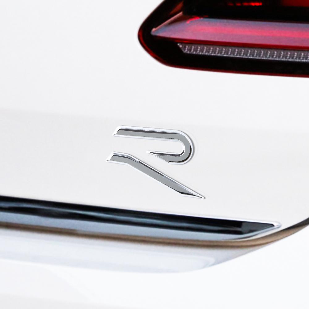 AABIR1 Car Emblem Side Body Tail Trunk Decoration ABS Stickers For Volkswagen VW New R Golf Tiguan Blue Motion Passat Polo Jetta Beetle