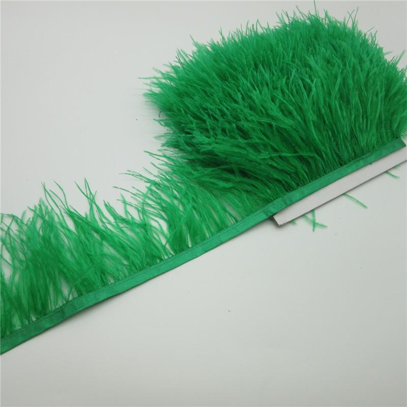 Ostrich Feather Cloth Strip 8-10 Dress Decorative Material Latin Dance Skirt Cloth Band Clothing Accessories Ostrich Hair Lace