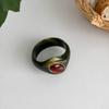 Stone Inlay Wide Bangle Oval Chunky Bracelet New Irregular Resin Bracelet  Gifts