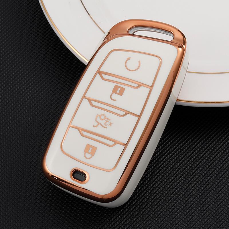 TPU Car Remote Key Case Cover Bag Shell Fob Holder for Changan CS25 CS35Plus CS85 CS95 Protector Accessories