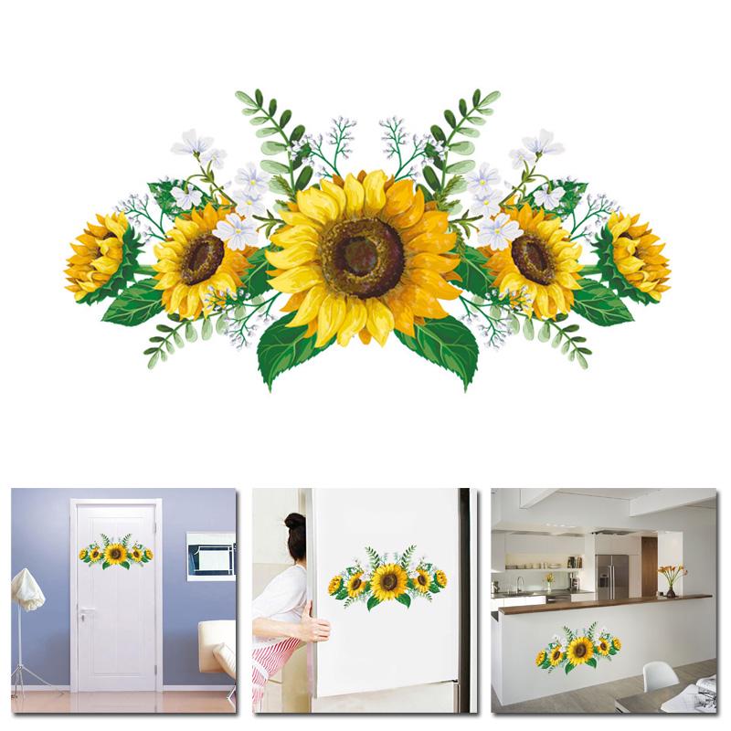 Sunflower Removable Self-adhesive Wall Stickers Decal Decor Wall Stickers Decor MIT