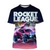 Футболка Rocket League 3D-печать Модная Горячая Игра Унисекс Личность Повседневная Детская С круглым вырезом С коротким рукавом Мужская Женская Футболка