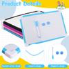 4 Pcs Dry Erase Whiteboard 8 X 12'' Magnetic White Board A4 Magnetic Double-Sided Dry Erase White Board Easel With Lanyard Includ