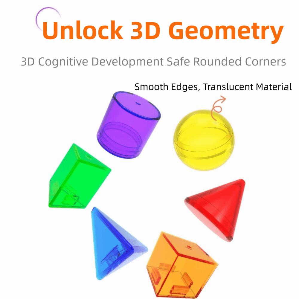 Translucent Montessori Table Toys 3D Sensory Learning Toy Early Education AIDS  Home Playroom