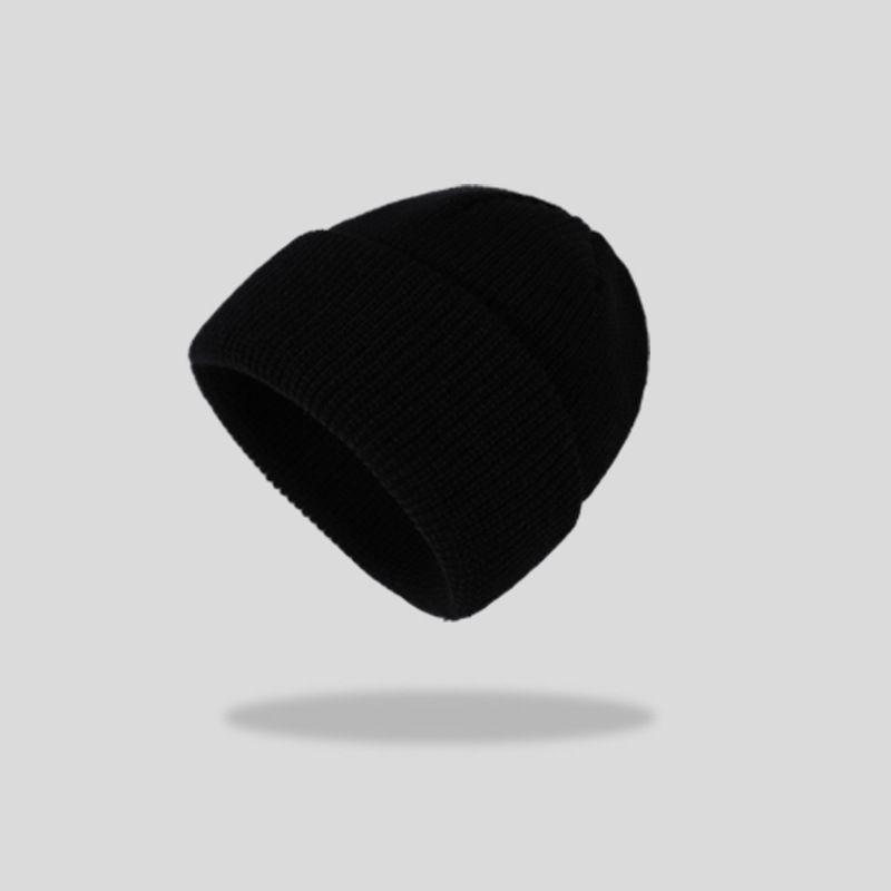 Casual And Trendy Plain Knit Beanie Hat Perfect For Outdoor Winter Work