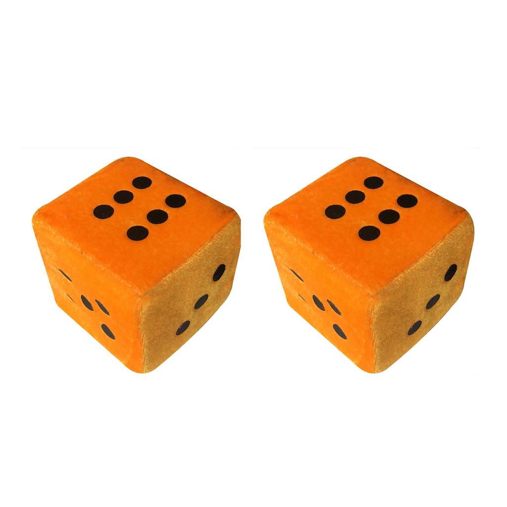 2 шт. разноцветные плюшевые игральные кости подвеска для автомобиля новогодние игральные кости плюшевые игральные кости модель украшения зеркала заднего вида стиль