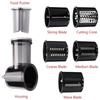 Multifunction Vegetable Cheese Slicer Shredder Cutter Shred Kitchen Grater Peeler Attachment For 3.5QT 4.5QT 6QT 7QT 8QT
