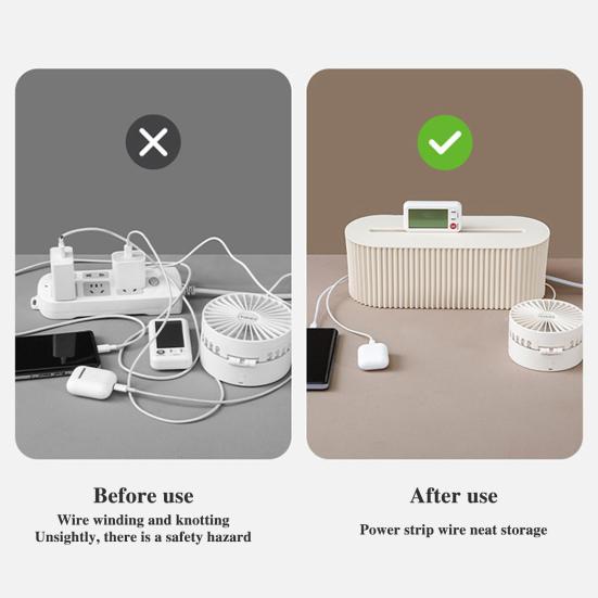 Коробка для укладки кабелей Yousheng с крышкой, сетевой фильтр, зарядное устройство, адаптер, телевизор, компьютер, провод, настольный шнур, чехол-органайзер, маскирующее устройство