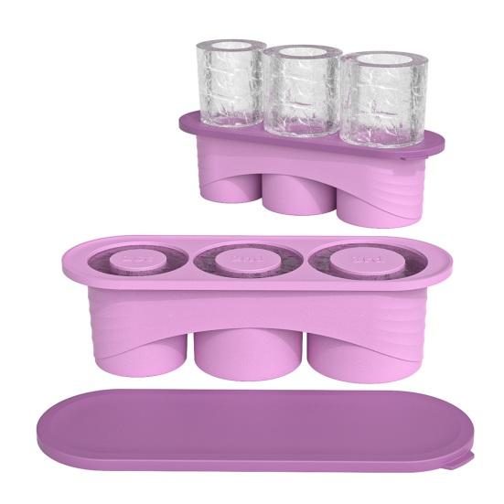 Ice Making Mold Flexible Food-Grade Silicone Ice Tray with Lid