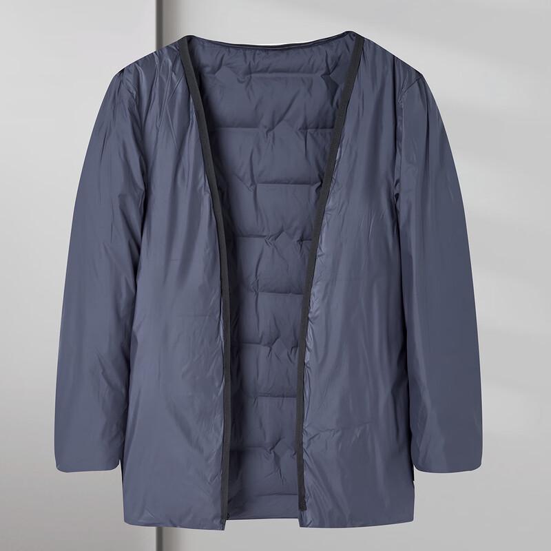 Мужская кашемирово-шерстяная куртка Shanshan на пуху в стиле business casual