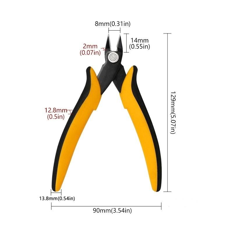 Side Snips Electronic Pliers Diagonal Pliers Wear-resistant Electrician Pliers Durable Hand Tools Electrical Cable Cutters Mini