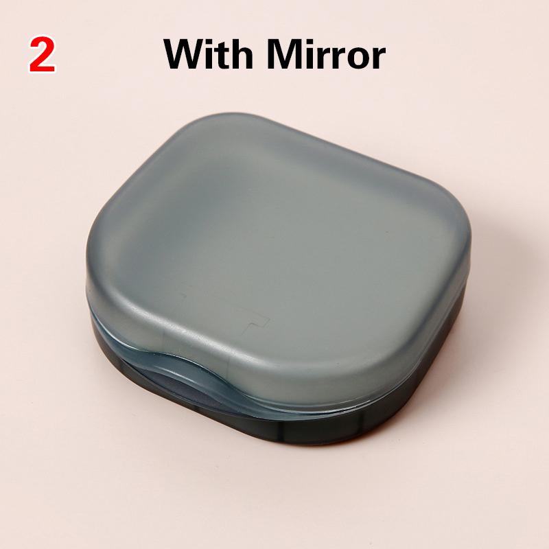 Портативный контейнер для хранения зубных протезов для пожилых людей, контейнер для невидимых брекетов и ортодонтических ретейнеров, пылезащитный контейнер с крышкой для искусственных зубов