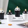 Медведь с крышкой ложка мультфильм милый набор керамическая чашка мороженое креативная индивидуальная кружка домашняя пара чашка
