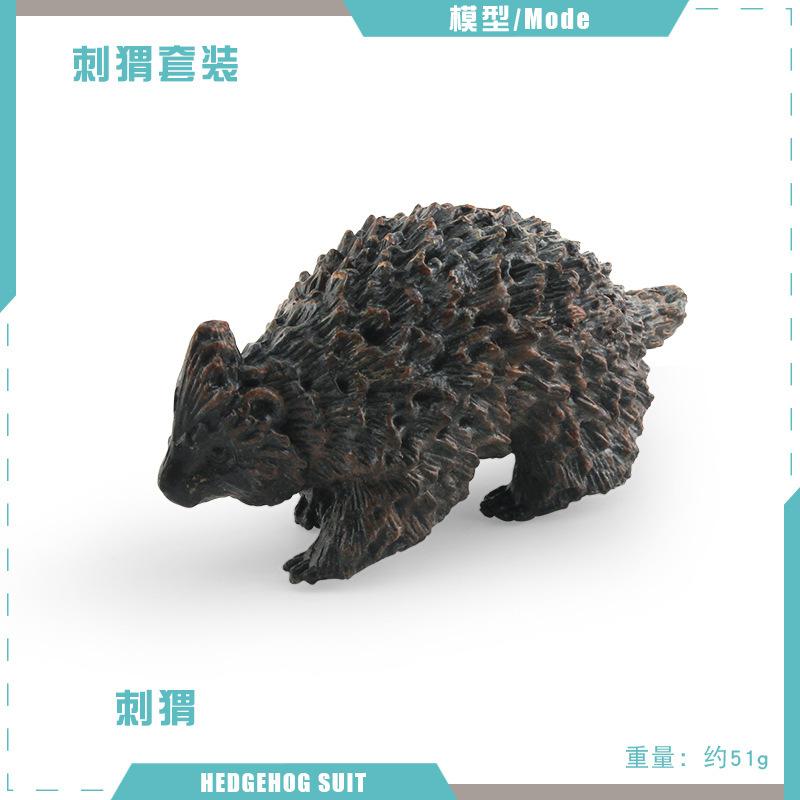 Simulated Forest Mammal Hedgehog Model, Hedgehog, Mouse, Melon-Stealing Badger, Static Desktop Decoration Ornament