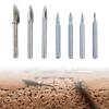 7Pcs Wood Carving Engraving Drill Accessories Bit Fitment For Rotary Tools 6mm Shank Woodworking Chisel Insert Cutter