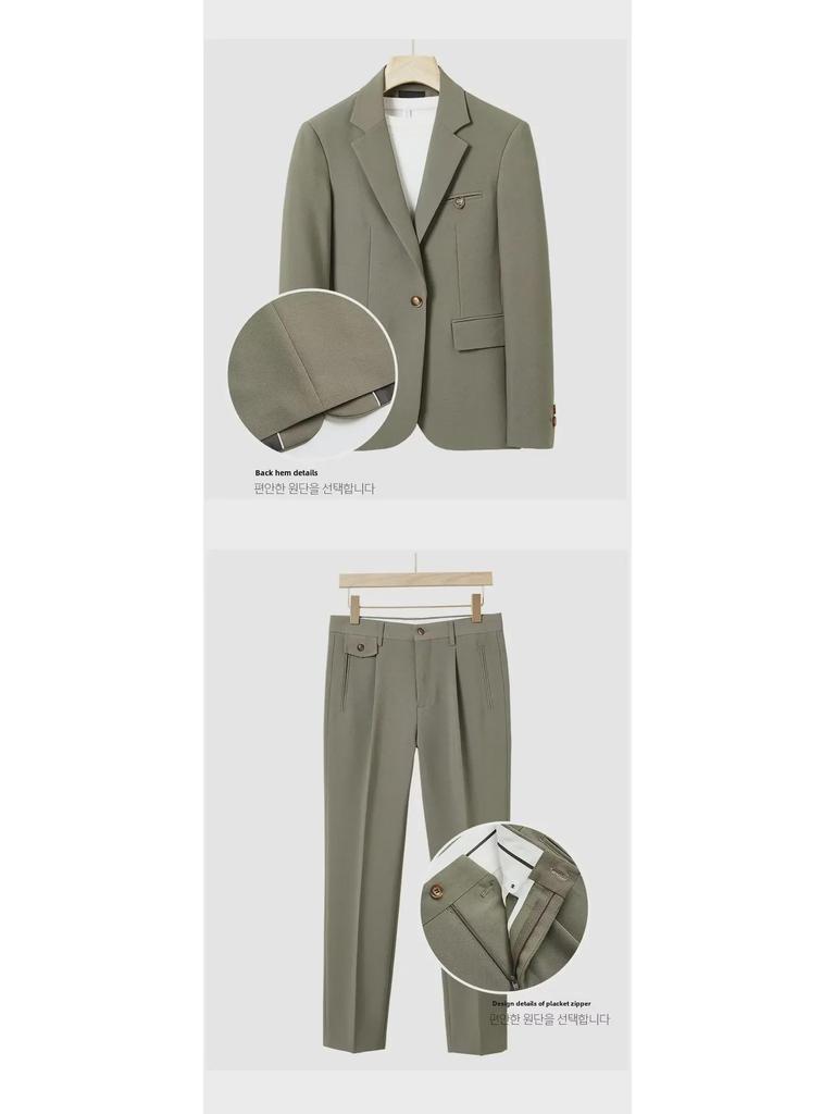 2023 Мужской модный широкий повседневный костюм осень/зима