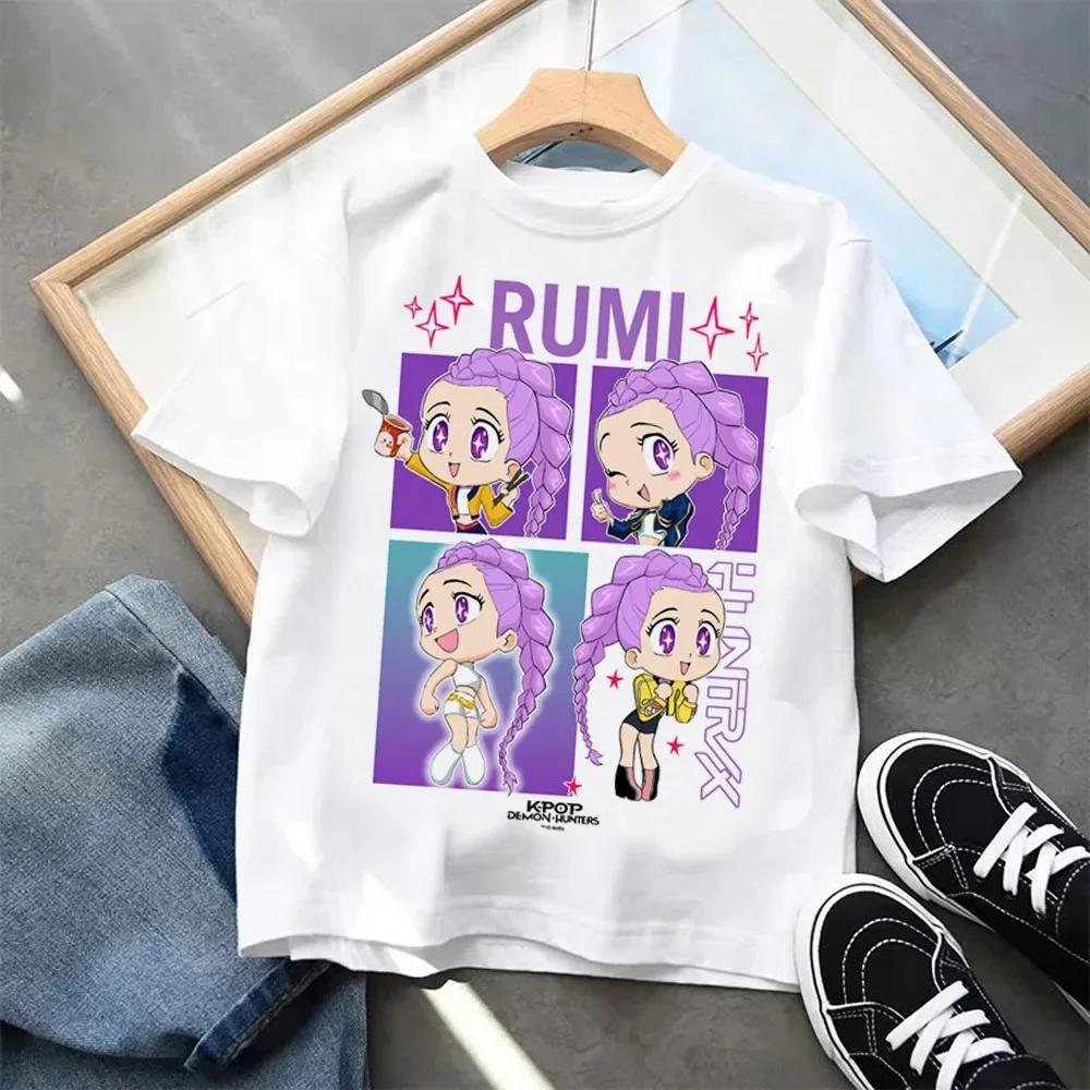 Cartoon Print Fashion Kids Clothing Short Sleeve T-Shirt Casual Comfortable T-shirt Girls
