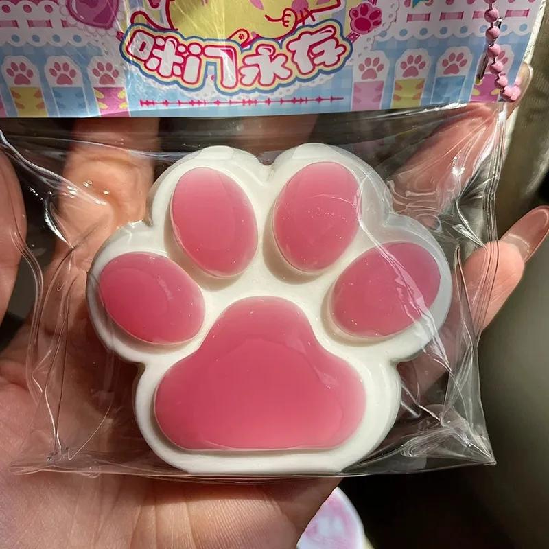 Сквоши Игрушка Кавайная Кошачья Лапка Мягкая Игрушка для Сжимания Медленно Восстанавливающаяся Снятие Стресса Декомпрессионные Сквоши Игрушка-Непоседа для Детей Взрослых Подарки