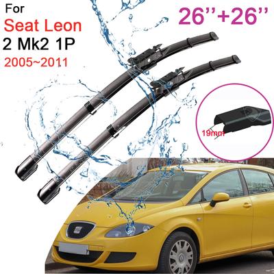 Для Seat Leon 2 Mk2 1P 2005 2006 2007 2008 2009 2010 2011 щетки омывателя переднего стеклоочистителя лобовое стекло автомобильные аксессуары