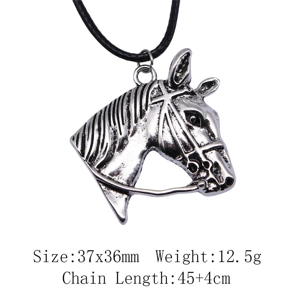 Новинки Чокеры Ожерелья Для Женщин Ожерелье С Слоном И Лошадью Кожаная Цепочка 45см Сувенирные Подвески На Шею
