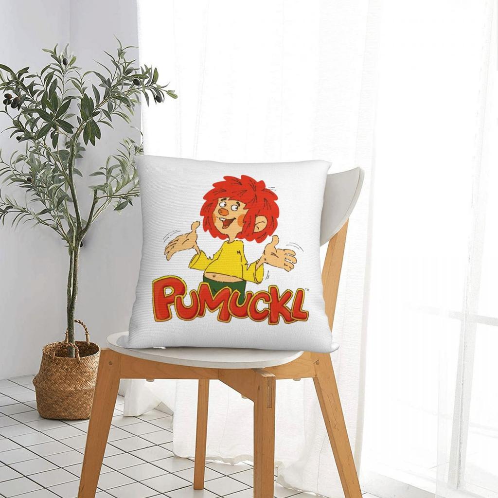 Pumuckl Square Pillowcase Pillow Cover Cushion Throw Pillow for Home Sofa Living Room
