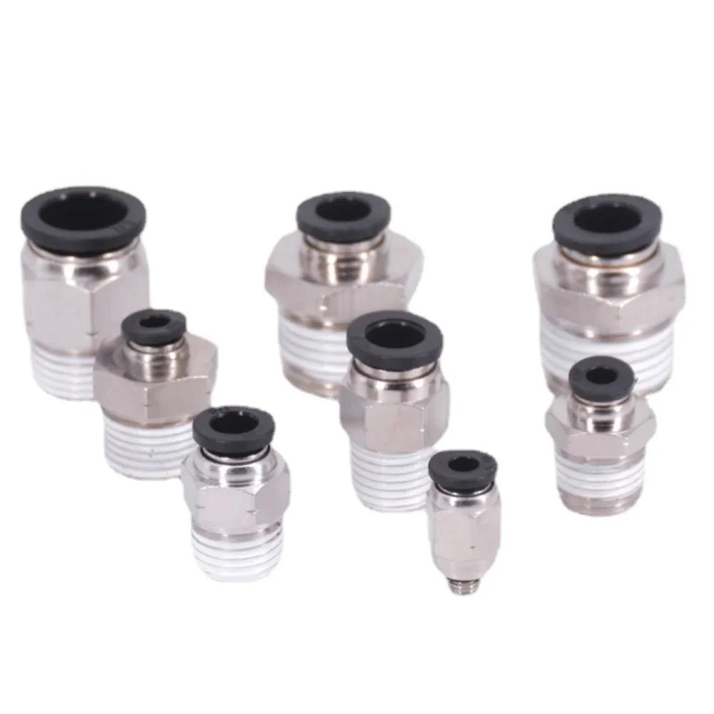 1/8"-1/2" NPT Наружная/Внутренняя 1/8- 5/8" Дюйм Трубка Наружный Диаметр Угольник Пневматический Быстроразъемное Соединение Быстросъемное Соединение
