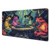 Magic Black Cat And Crystal Ball Mtg Playmat Magic Card Battle Mat 35x60cm Tapete Magic Mtg Nonslip Durable Stitched Edge