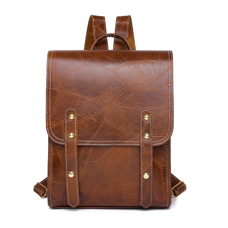 Новый модный женский рюкзак из искусственной кожи с большой вместимостью, водонепроницаемый, для колледжа, модные школьные сумки для ноутбуков и девочек