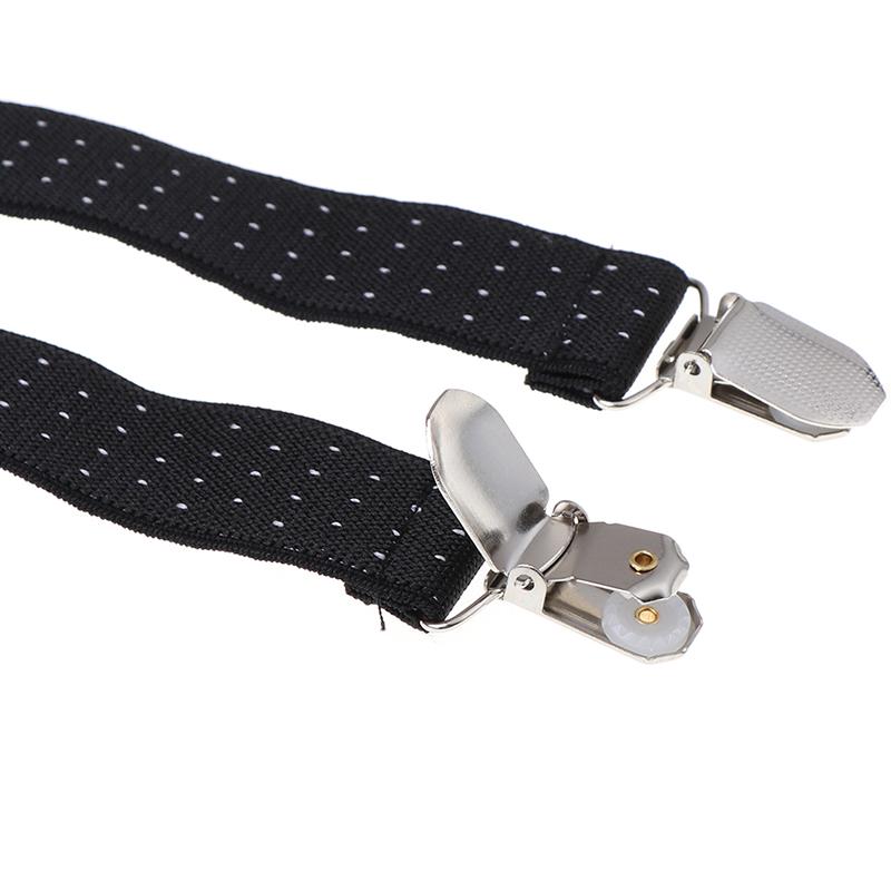 1 пара мужских подтяжек для рубашки, военный держатель, нескользящие зажимы, подвязки для ног