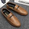Men Loafers 2024 New Leather Shoes Men Casual Shoes Moccasins Breathable Sneakers Men Driving Shoes Comfort Flats Sneaker
