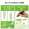 Elecom Apple Pencil Only (2nd Generation Compatible) Pen Tab Style Grip Thick Pen Shaft Type Can Be Attached To and Charged iPad with the Grip Attache
