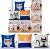 Kids Room Decorative Pillowcase With Cartoon Cat Pattern For Comfortable Rest