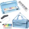 Клавишная губная гармошка (мелодия фортепиано) P3001-32KNIJI цвет радуги [эксклюзивная сумка «Небесно-голубой»] Оригинальный набор сумок Sakura Musical Instruments