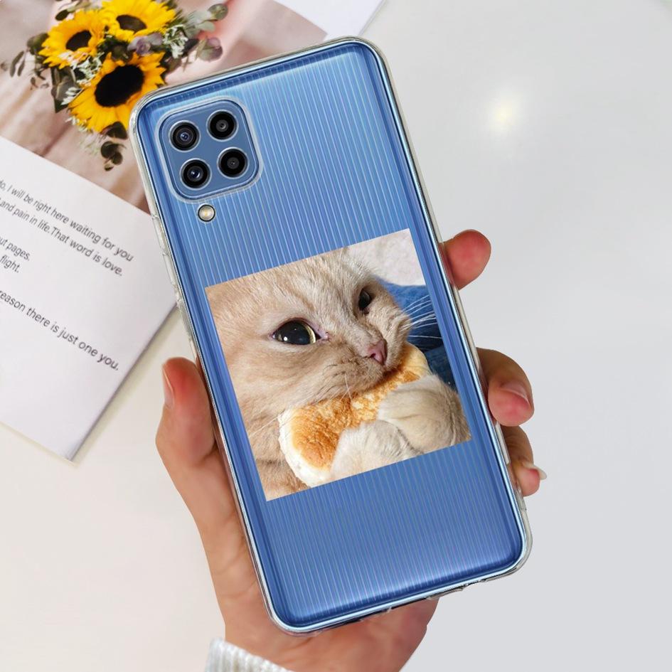 Чехол для Samsung M32 Чехол Galaxy M32 SM-M325F Милый Модный Цветок Мультяшный Мягкие Чехлы Для Samsung M22 F22 M52 5G SM-M526B Бампер