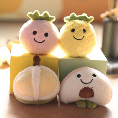 Милый милый фрукт ананас кулон плюшевая игрушка кукла персик дуриан клубника сумка подвесное украшение брелок