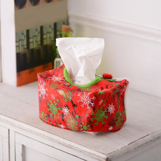 Праздничный настольный аксессуар для офиса, Рождественская крышка-коробка для салфеток, Чехол-диспенсер для салфеток с лицом Санты, Мягкий держатель из нетканого материала для домашней вечеринки,