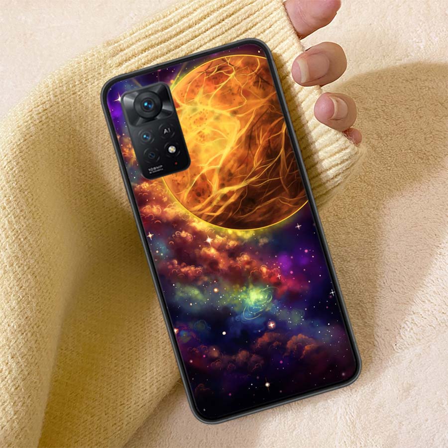 The Galaxy Phone Case For Redmi 13C 14C Note 14 13 Pro Plus 5G Clear Capa 12 12C 10A 10C 10 9A 9C 9T 9 8 Pro Cover TPU Shell Coq
