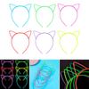 Fashion Adult Kids Glowing Cat Ear Shape Hair Hoop Luminous Hairband Stage Party Women Styling Headband