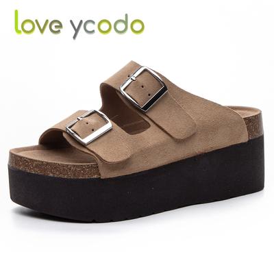 Брендовые женские летние повседневные тапочки из воловьей кожи, удобные тапочки для девочек и студентов