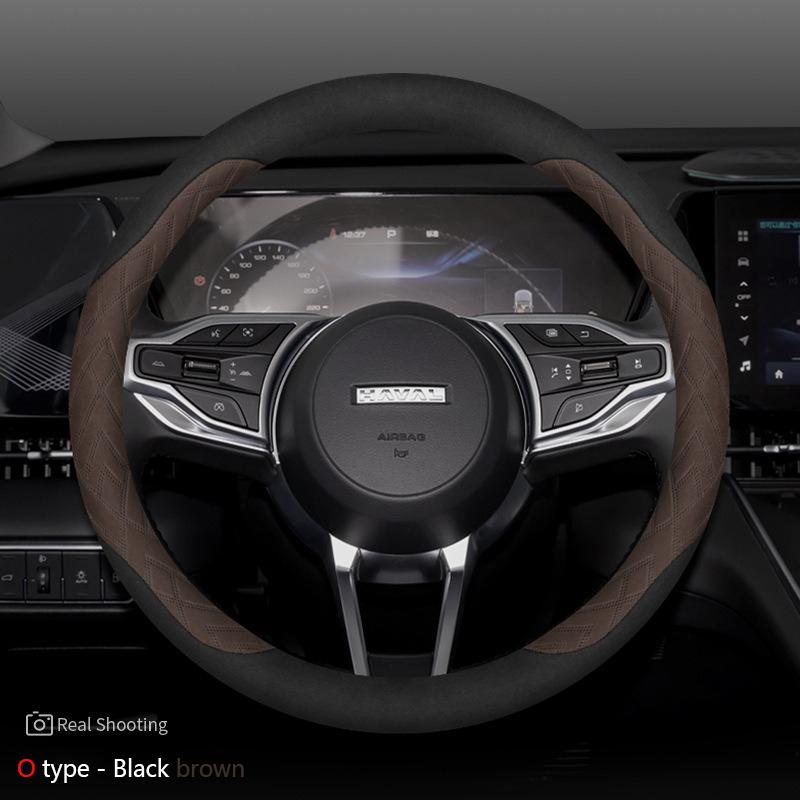Замшевая Накладка на Руль Автомобиля Для Haval Dargo H2 H4 H6 H9 F7 M6 Ультратонкая Противоскользящая Влагопоглощающая Автоаксессуары