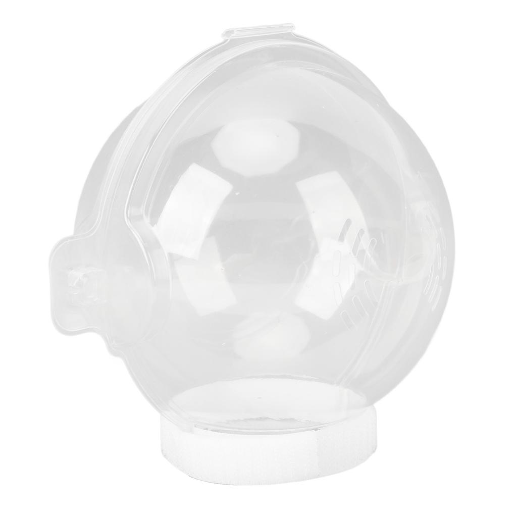 Cat Transparent Muzzle Breathable Prevent Biting Licking Adjustable Cat Hood Helmet for Grooming Bathing