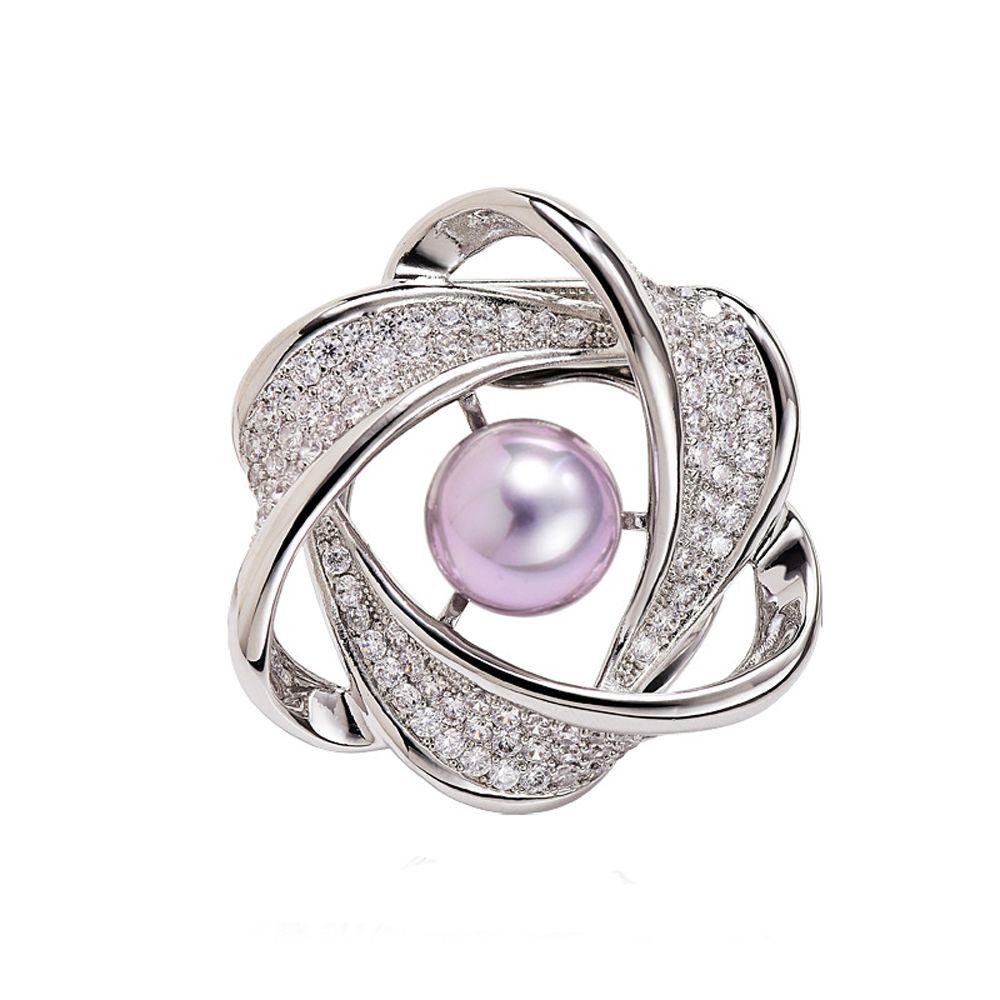 Rhinestone Pearl Fashion Jewelry Scarf Ring Women Scarf Buckle Shawl Clip Korean Style Brooch Pins