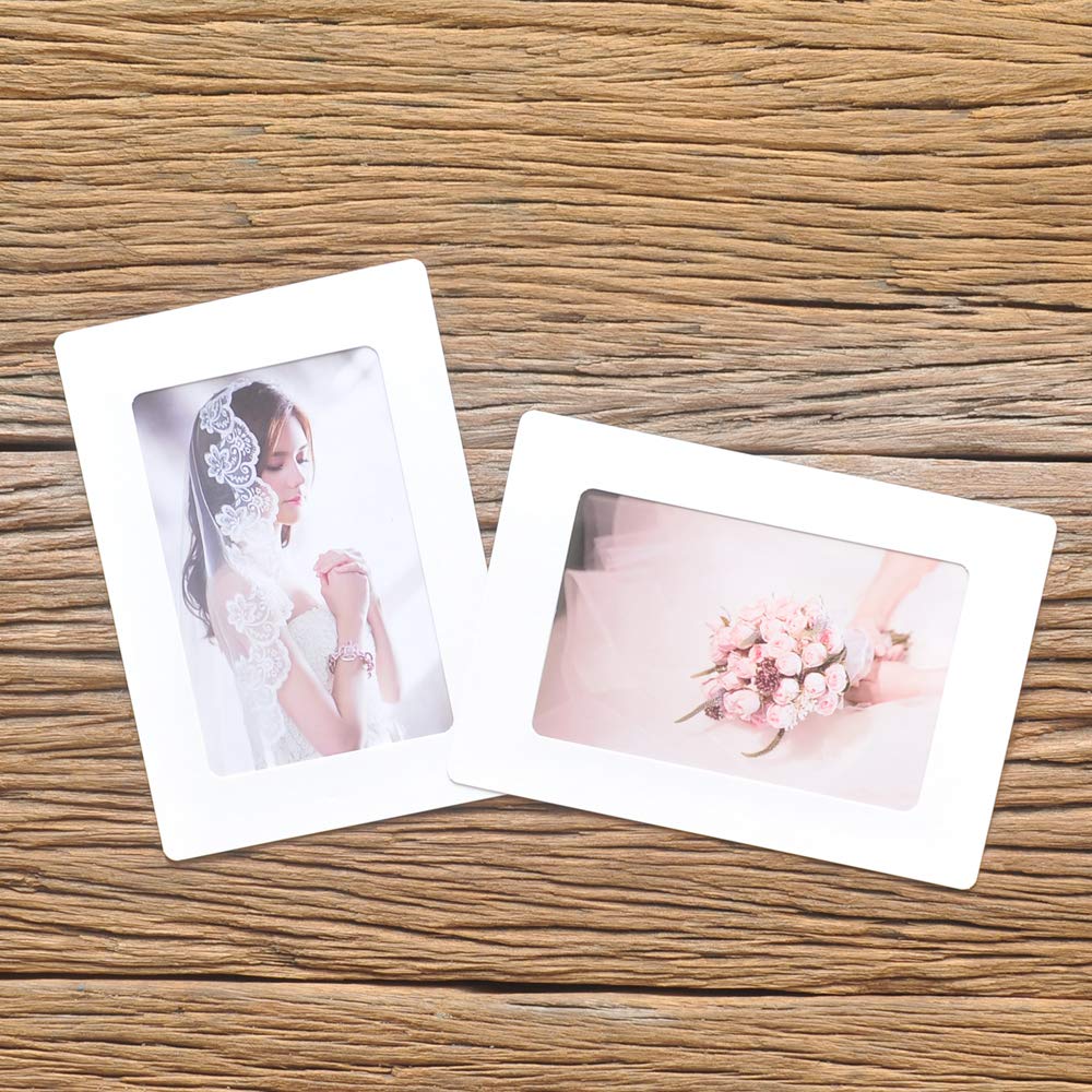Фоторамка из обычной бумаги Белая 4x6 дюймов РАМКА из обычной бумаги Белая 20 штук x Рамка для фотобумаги Моноподобная - (102 152мм)