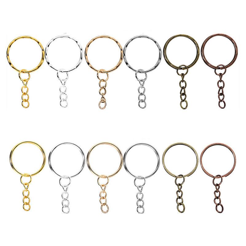 110/220Pcs Jewelry Making Jump Rings Key Ring Eye Pins Keychain Kits Key Chain Epoxy Resin