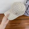 ins spring and summer new diamond-encrusted M-standard sunshade cap outdoor travel sports and leisure versatile breathable baseball cap